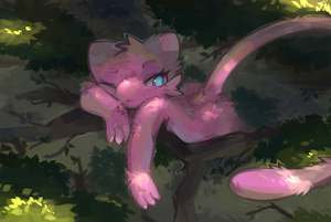 Tree-Cat Is Watching You Laze by Metalisk