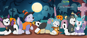 Halloween PAWtastic by Marvispot84arts