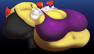 Sabrina The Obese Braixen Witch by KingBigWolf