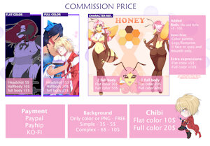 ♥ COMMISSION INFO ♥ OPEN by violetlau