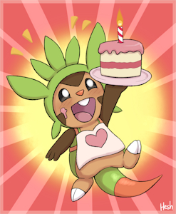 Chespin bakes a cake by HeshieokFasla