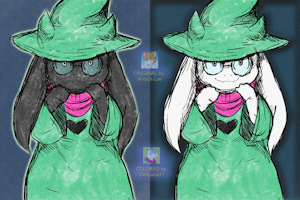 (COLORED) Ralsei! by BunLuca17