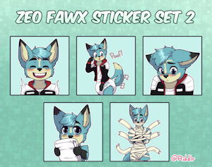 Zeo Sticker set 2 by ZeoFawx