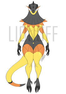 [OPEN | FLAT PRICE | FAST POKEADOPTABLE] Heliolisk Gurl by lionoff