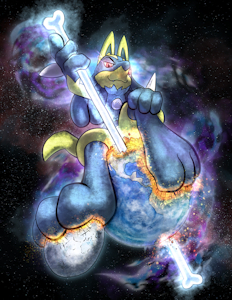 The Emperor's Throne: Shiny Lucario by Tyrnn