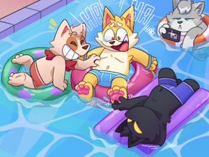 Yordle Pool Party by dollytraiter07