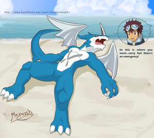 Exveemon's Spoiled Vacation (Safe) <Hi-Res> by MeteorSmash