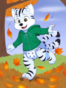 Fall Leaves -babyfur ych by pastelberry by ToasterThing