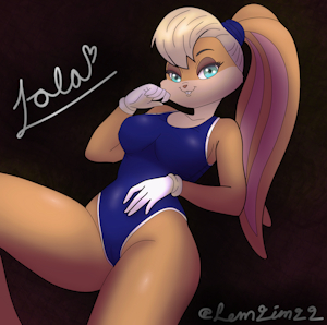 Lola bunny swimsuit photo shoot! by LemLim22