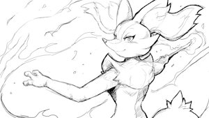 Sketch 288 - Braixen by WinickLim