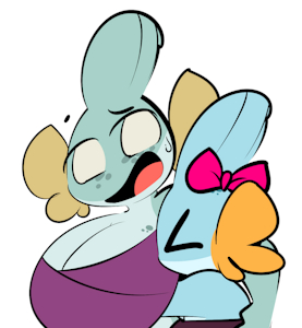 sister hug by 1upGobbo