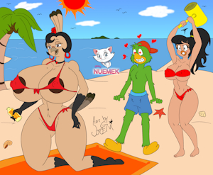 La Pavita Pechugona, Jose Carioca and Rosita (color) by NuemekColor