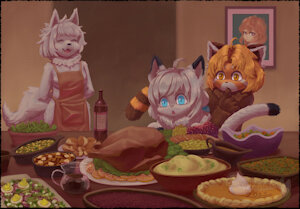 Thanksgiving Dinner by SourPatchYuki