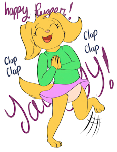 very happy puppy by ConejoBlanco