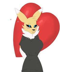 heart animation Renamon by invenTOR