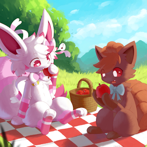 Parf and berri picnic by NeveDoodle