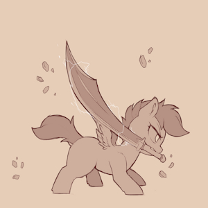 Pone at Arms, Scootaloo by ColdBloodedTwilight