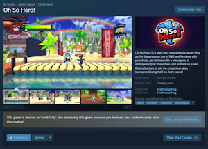 Oh So Hero! Ready for Wishlisting on Steam~ by FullFrontalFrog