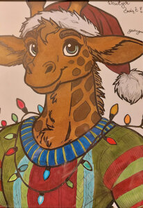 Gift: Christmas Giraffe by Farel