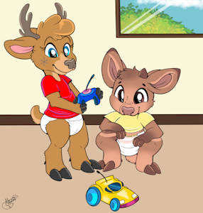 Deer Playdate -By NazzNikoNanuke- by DanielMania123