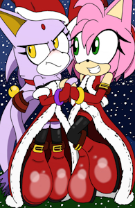 Christmas 2024 Amy & Blaze by TenebrousRaven