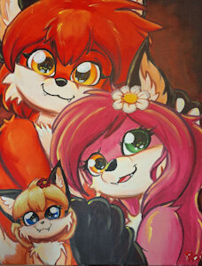 The Fox Family by FireRai