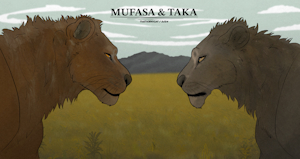 Mufasa & Taka <3 (colored) by thathornycat