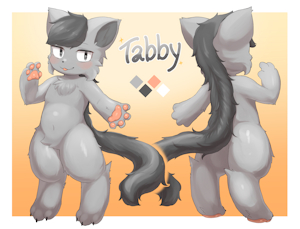 Sheet commission - Tabby the cat! by HIKKU