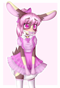 Blushy padded bunny by Labaiser