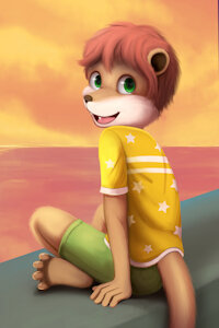 Otter boy by Bunnypaint