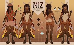 Miz Ref sheet - SFW by Mizque