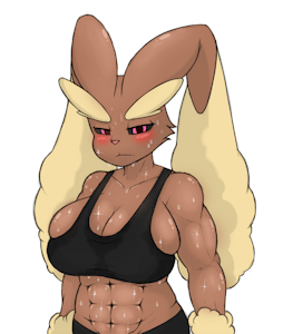 gym bunny by RivvonCat