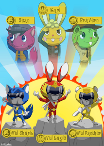 05HTF Taiyō Sentai Sun Vulcan/Power Rangers: Solar Squad by SkullKingFox