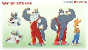 Wuf the wolf by chicobo