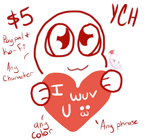 V-Day Sticker [YCH/OPEN] by CaityCaitCreations