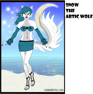 Snow the Artic wolf by Wolfy3