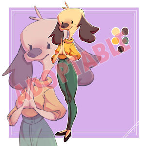 (ADOPTABLE DOG GIRL) by Gartt