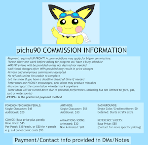 Commission Info - 1 Slot Open by pichu90