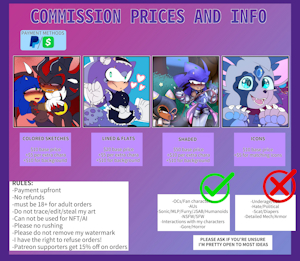 COMMISSION INFORMATION (OPEN) by LilCrazyBat