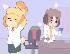 Just a normal Isabelle and Digby pic by PorlDraws