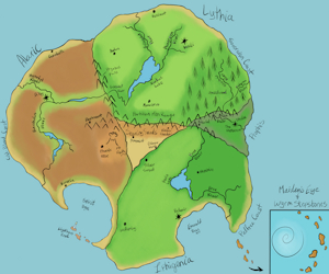 Map of Uloa (MLP AU) by StormyChang