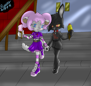 V-Day Date: Starring Valin and Lio by AzureTheGamerKobold