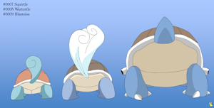 0007-0009: Squirtle family by pichu90