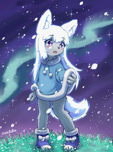 koko under snow by Nanakoko71