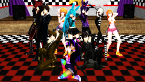 MMD 123! [OC Moon and FNAF]! by GamerGirlOtaku