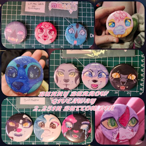 Button Pin Giveaway!!! by BunnyMellow