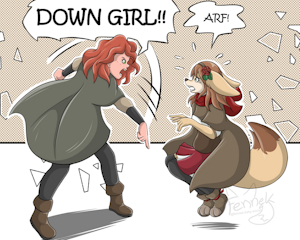 Down Girl!! by fennekfuchs