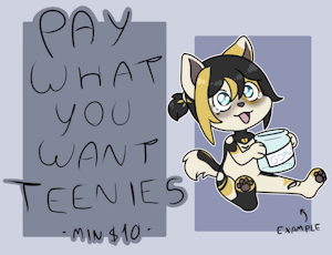 PWYW Teenies (min $10) by CubCore