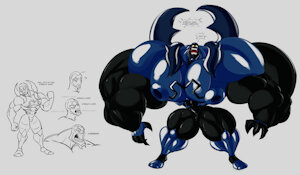 Huge Blue Beetle! by RiR