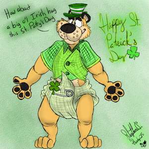 Happy St. Paddy's Day from Jr. Bear by RhythmCHusky94